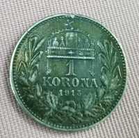 Monedă Argint 1 Korona 1915 Ungaria