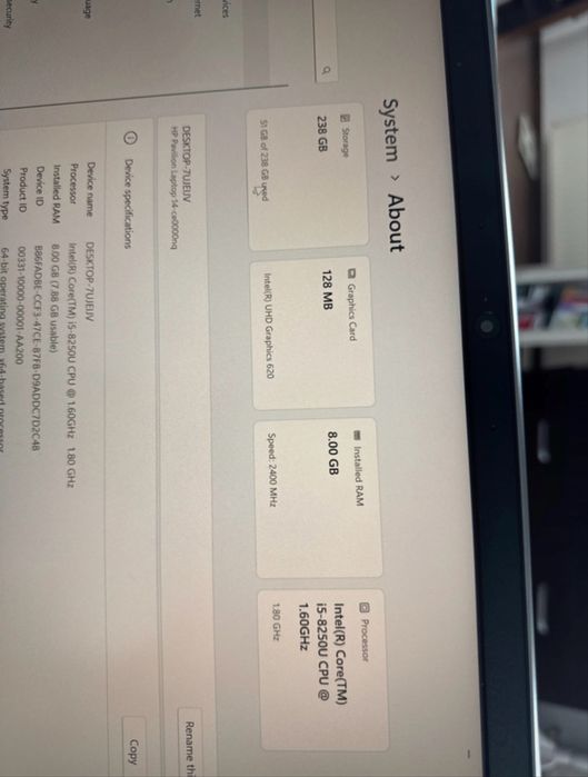Laptop HP pavilion 14