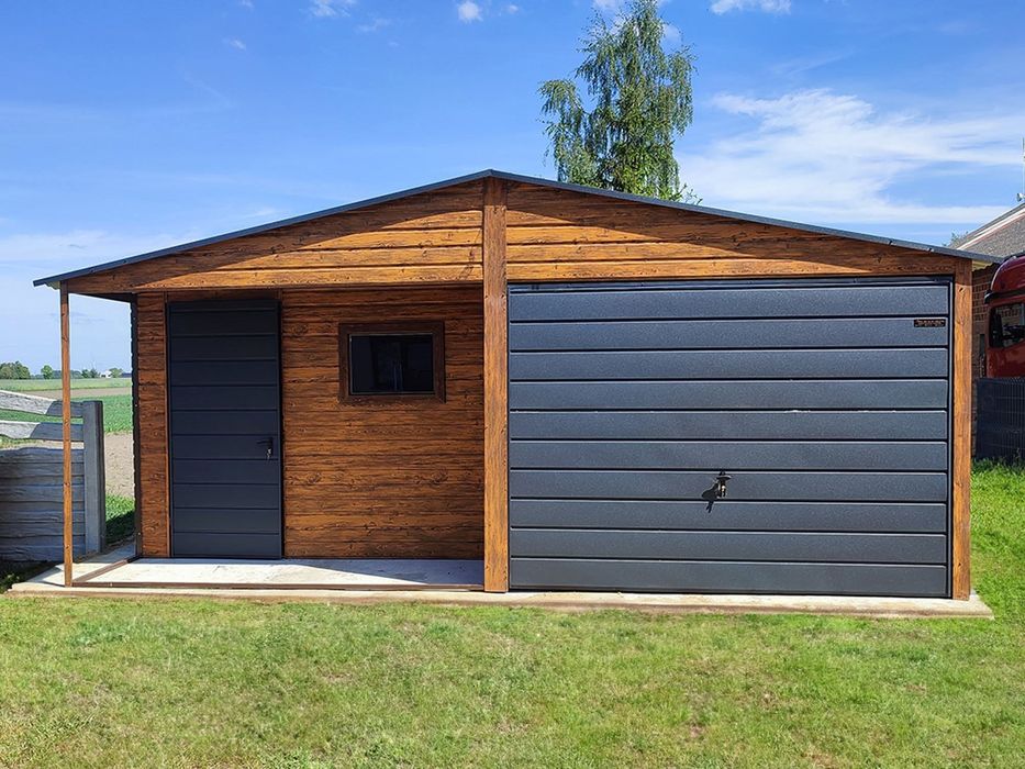 Vând garaje din structura metalica si panouri sandwich