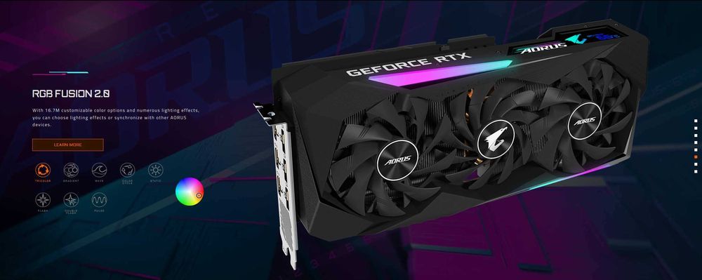 De vanzare placa video GIGABYTE AORUS GeForce RTX 3070 MASTER