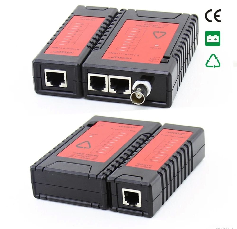 Светодиодный дисплей RJ45 Сети Кабельный тестер NF-468B