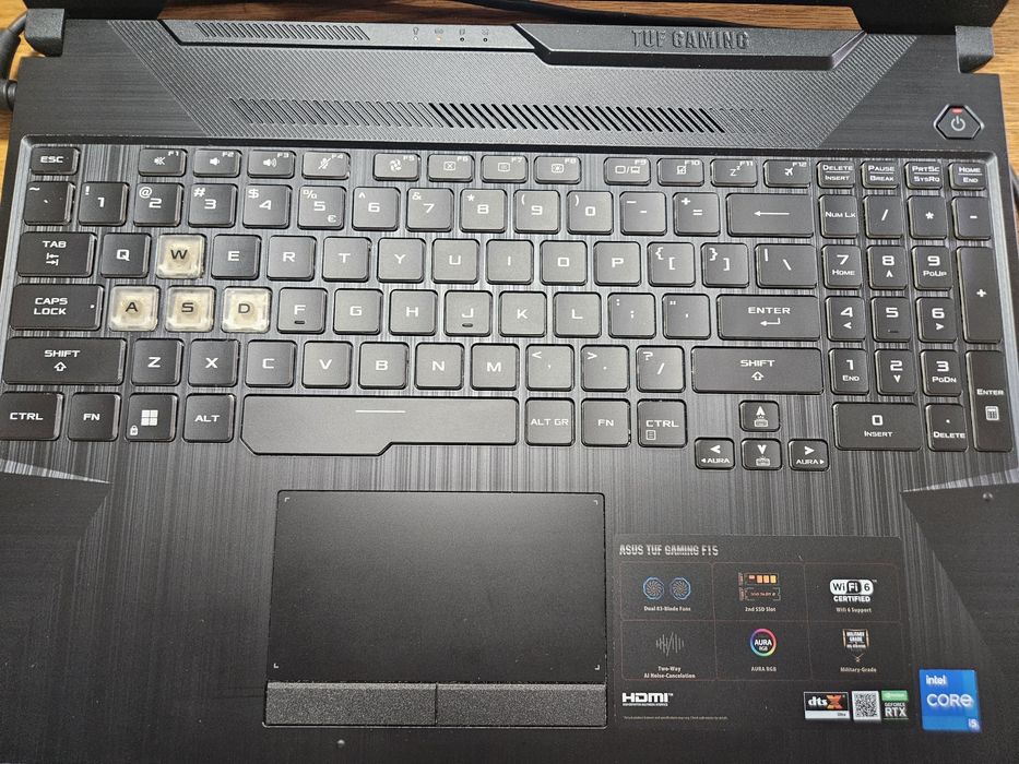 Laptop Gaming ASUS TUF F15 – i5-11400H, RTX 3060 6GB, 32GB RAM, SSD