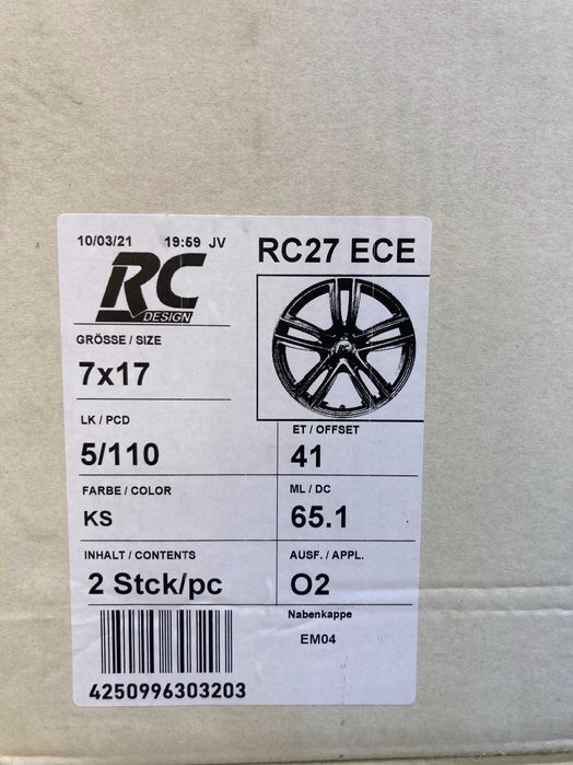Джанти Brock / RC Design 17" 5х110 ( Opel, Alfa Romeo )