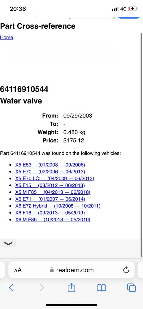 Bloc valve bmw F85 F86 F15 F16 E72 E70 E53 X5 X6, 6910544