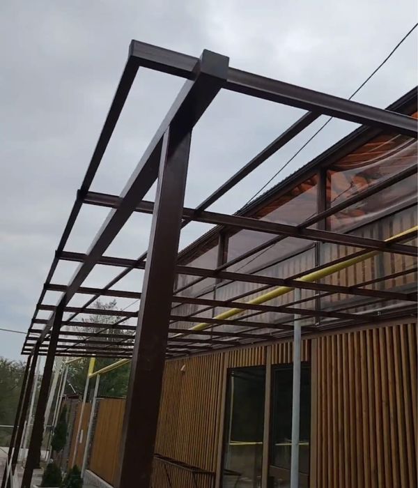 Навес Хайтек Изготовление Установка