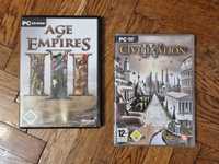 Doua jocuri de strategie pentru PC, AOE 3, Civilization 4