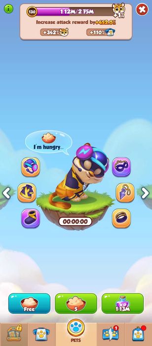 COIN MASTER Personal account, High level 333 Village, Pet high level