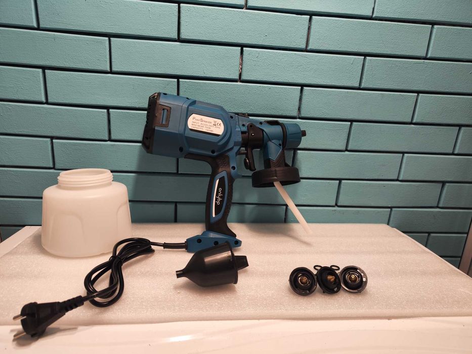 OnlyBP 700W мощен пистолет за боядисване с 1400 мл резервоар