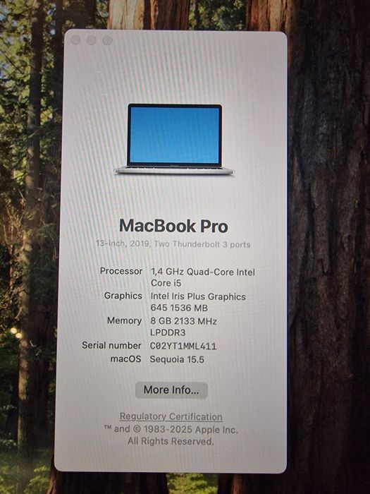 Laptop Macbook Pro 2019