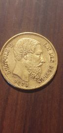 Златна монета 20 франка Белгия