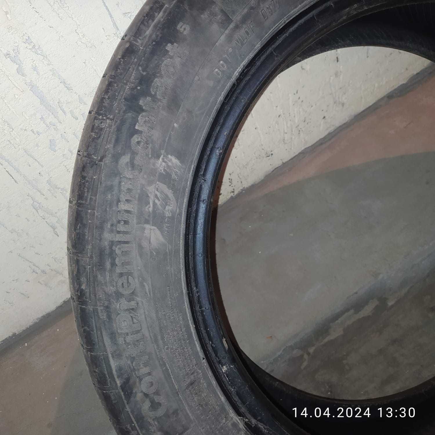 Шины Continental Premium Contact. 205/55R16.Б/у. Летние.