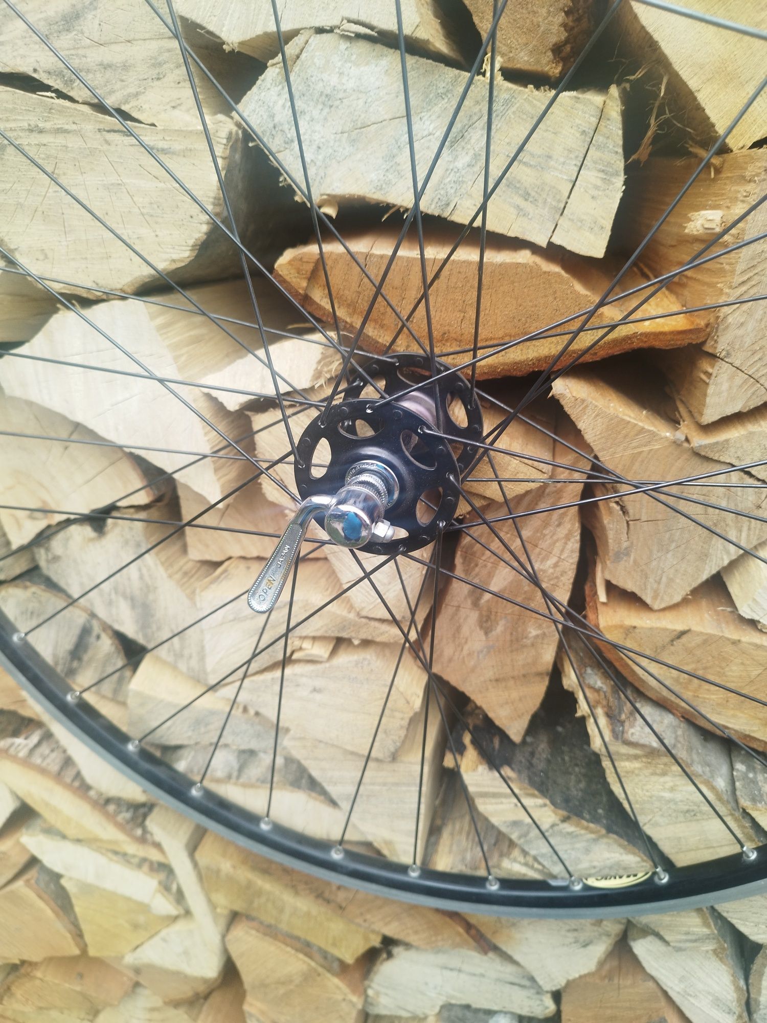 Roti cursiera vintage Mavic Open Pro, Dura Ace black 1 st. gen.