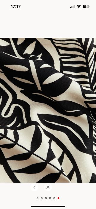 Рокля тип бандо от ленена смес H&M