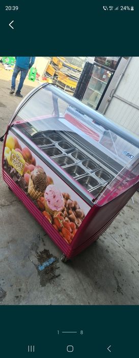 Vitrina frigorifica pentru inghetata ISA 10 cuve si 13 cuve