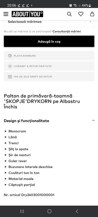 Palton barbati Drykorn