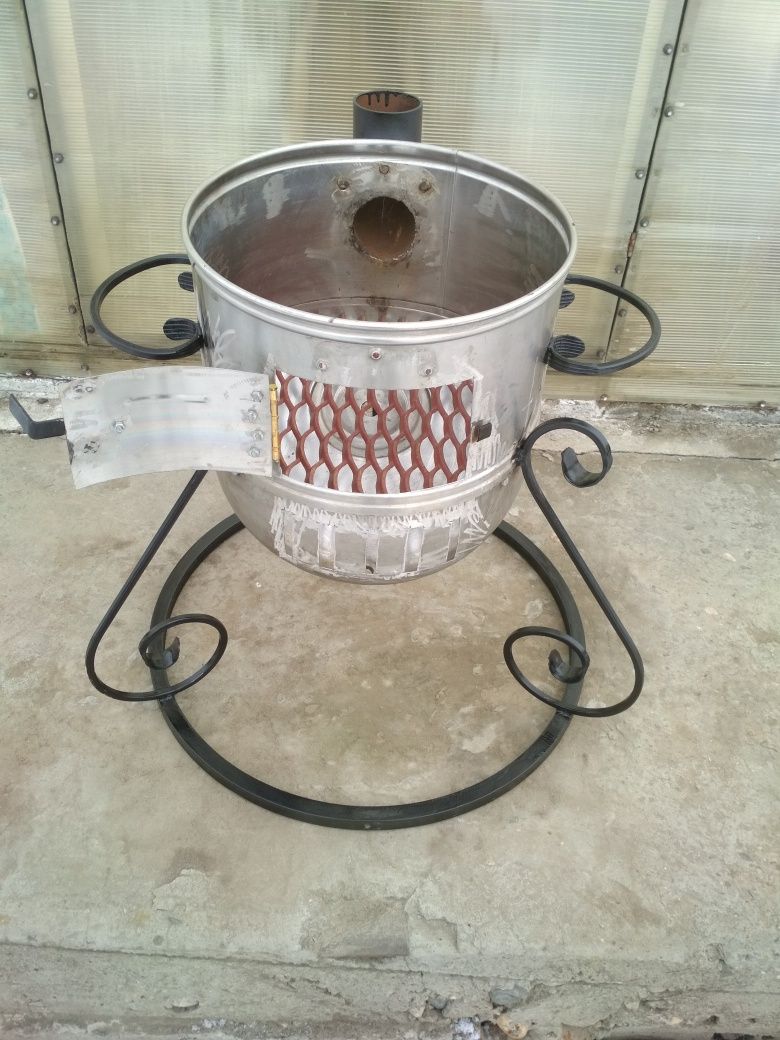 Продам  печь для казана(учаг) изготовленный из бочка стиральной машины
