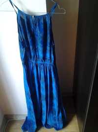 rochie albastra lunga marime universala