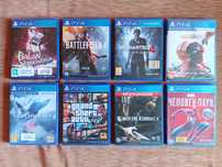 Игры на PS4 (GTA 5, Mortal Kombat и др.).