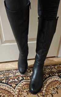 Pantofi negri elastici, cu talpă înaltă, nr 39, 25,5 cm interior