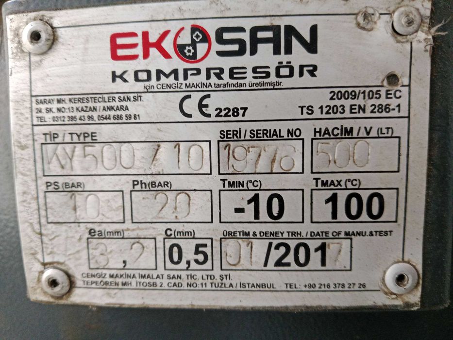 Компрессор EVKS RD 15 (Турция)