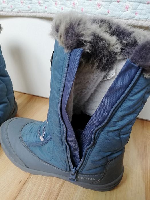 Детски непромокаеми ботуши Quechua за преходи sh500 х-warm, с цип, № 3