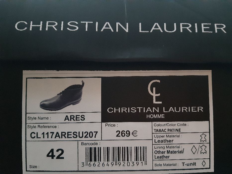 N41/42 Adidas/ Christian Laurier/Thomsan Blacke  естествена кожа