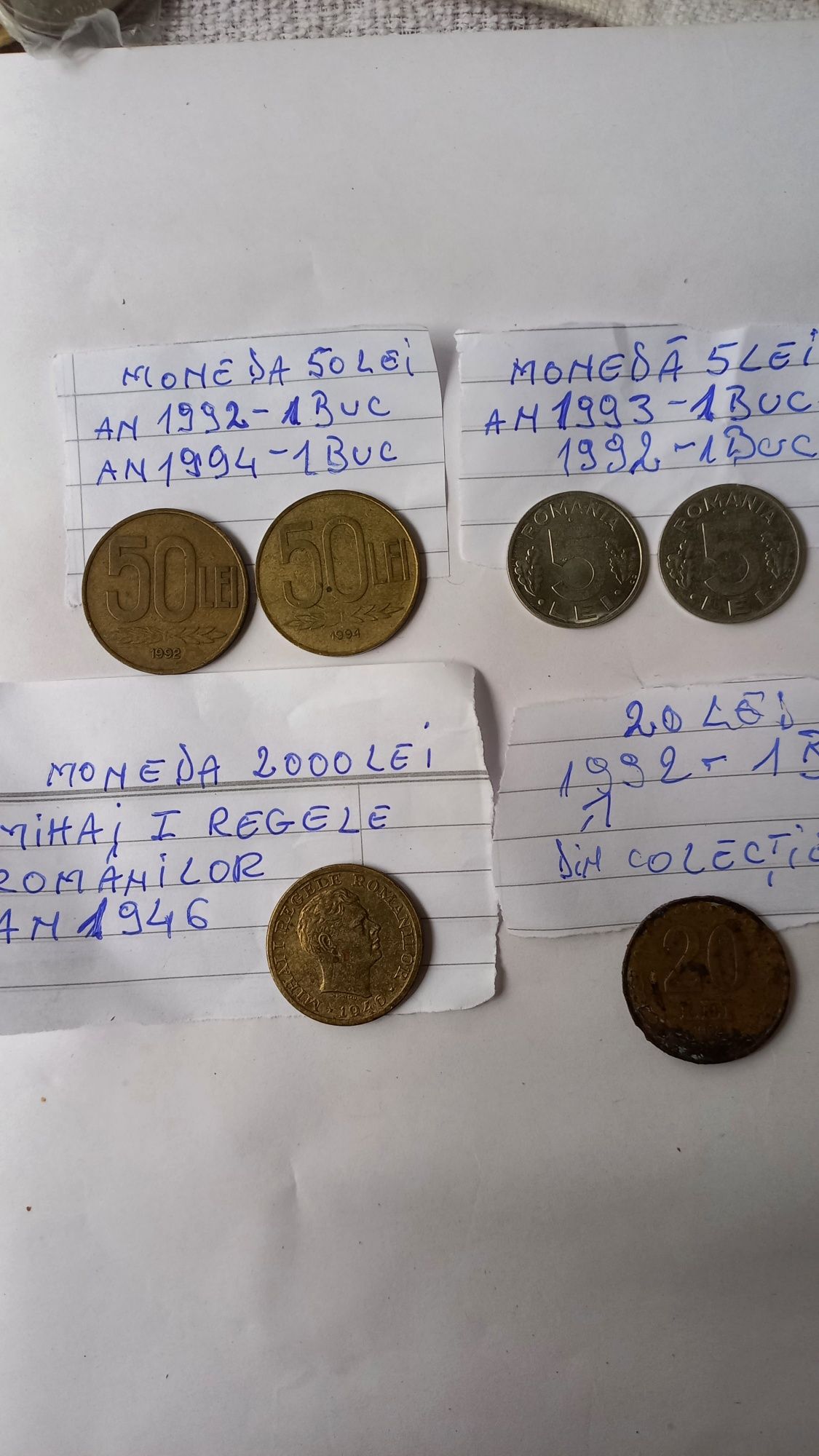 Monede vechi de vinzare  prețul este negociabil