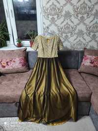Вечернее платье золото