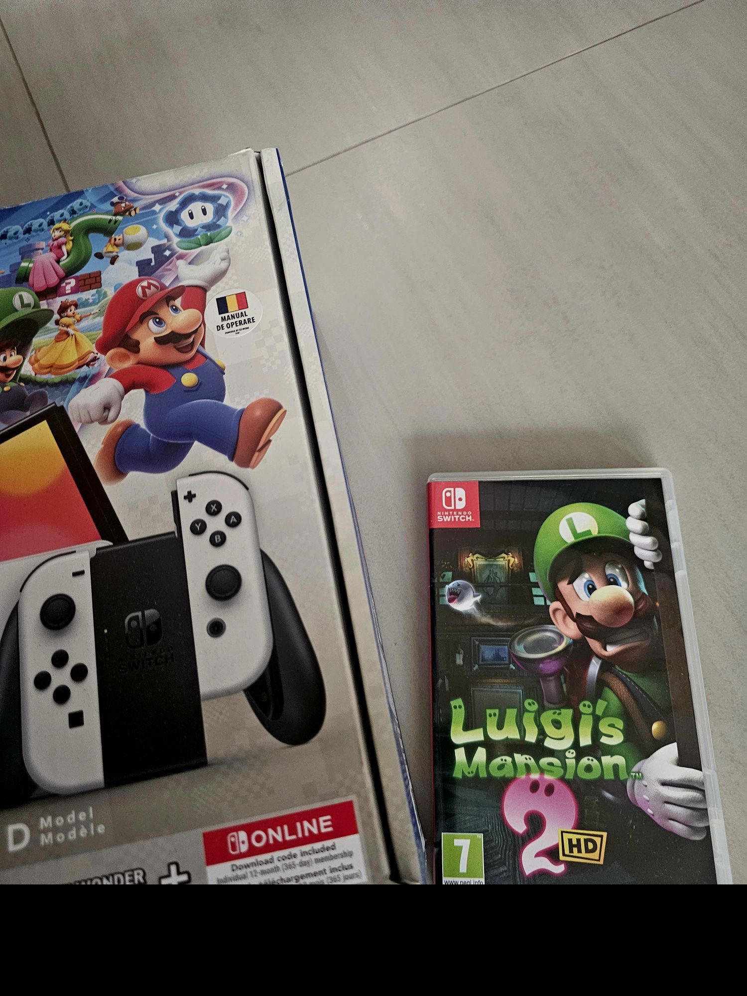 NINTENDO SWITCH OLED + Joc Luigi Mansion 2