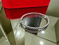 Van Cleef & Arpels VCA Silver Perlée Pearls Дамска Гривна