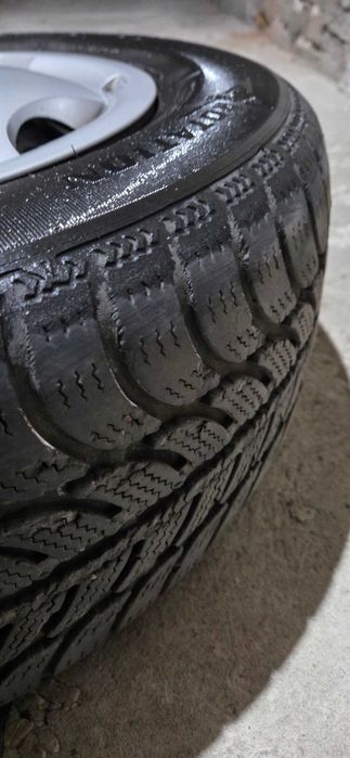 Джанти железни 15 цола за Мерцедес, 4 броя с 4 броя зимни гуми подарък