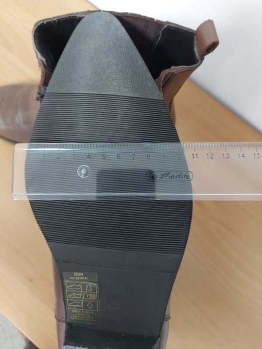 Ciocate Cowboy din piele naturală - măsura 46 (size 12 US)