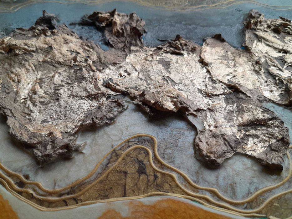 Tablou / Pictura acrilica abstracta pe panza (by PaulaBisiArt)