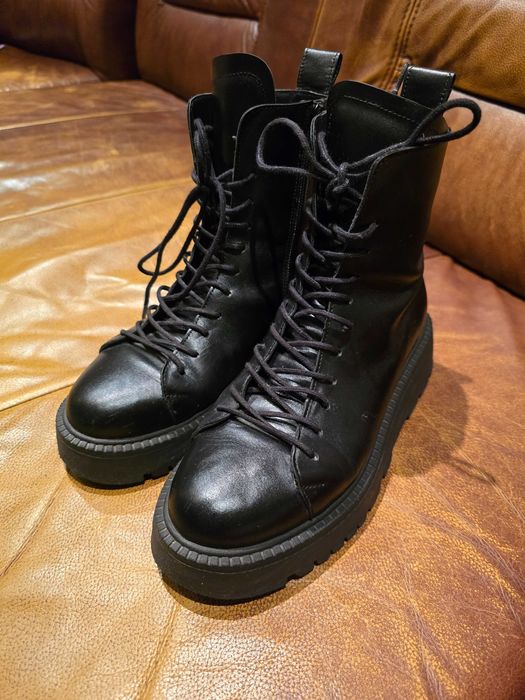 Зимни кожени отоплени боти Bianki