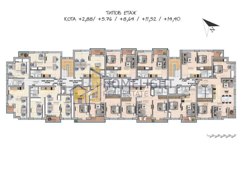 Продава се Тристаен апартамент в София, Младост 1 - 79 кв.м за 2355 €/кв.м - Снимка #6