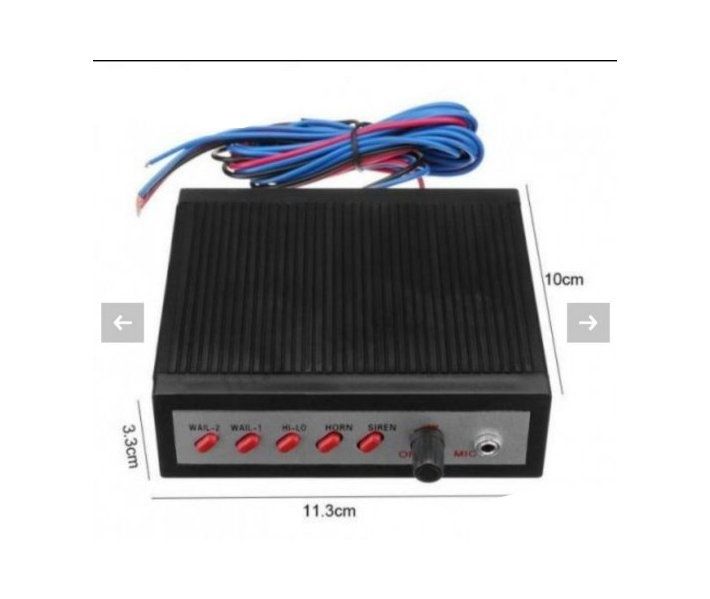 Високоговорител със сирена , Универсална 5 тона, 12V, 100W