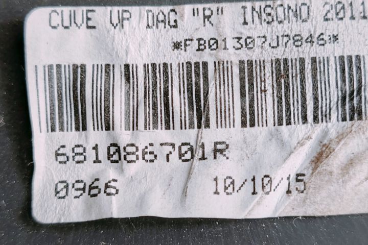 Torpedou 681086701R Mercedes-Benz Citan W415 seria