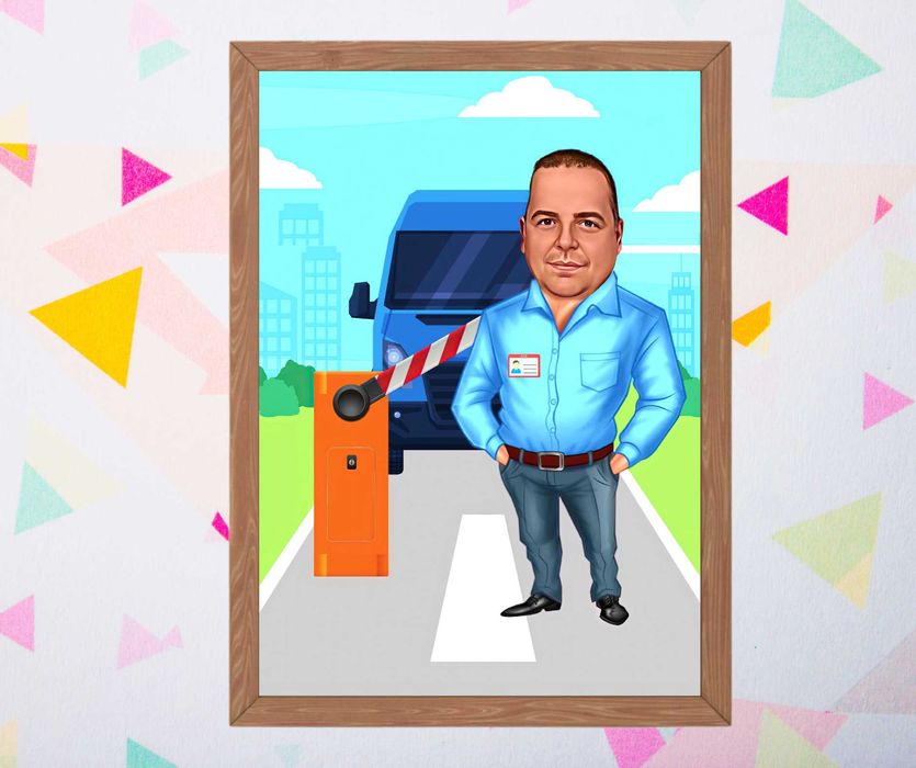 Tablou Portrete Caricaturi Cadouri Personalizate / Cadou Barbati