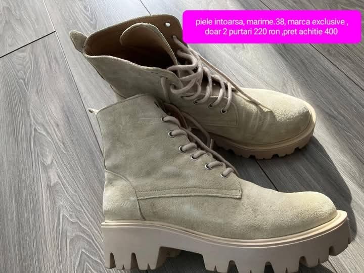 Vând ghete te toamnă din piele întoarsă