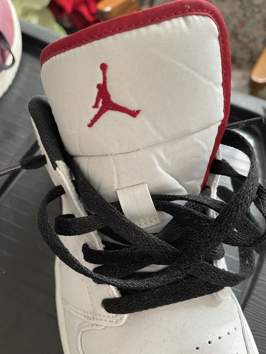 Nike Air Jordan 1 Low White University Red Black 42