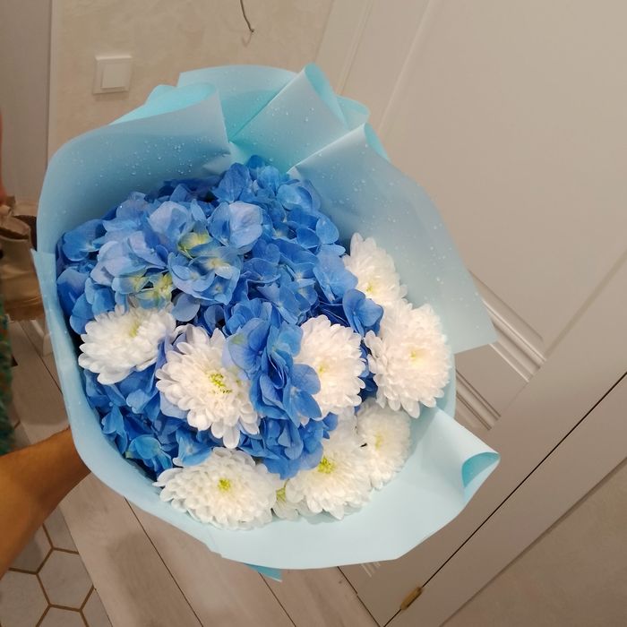 Цветы,букеты цветов синиеголубые