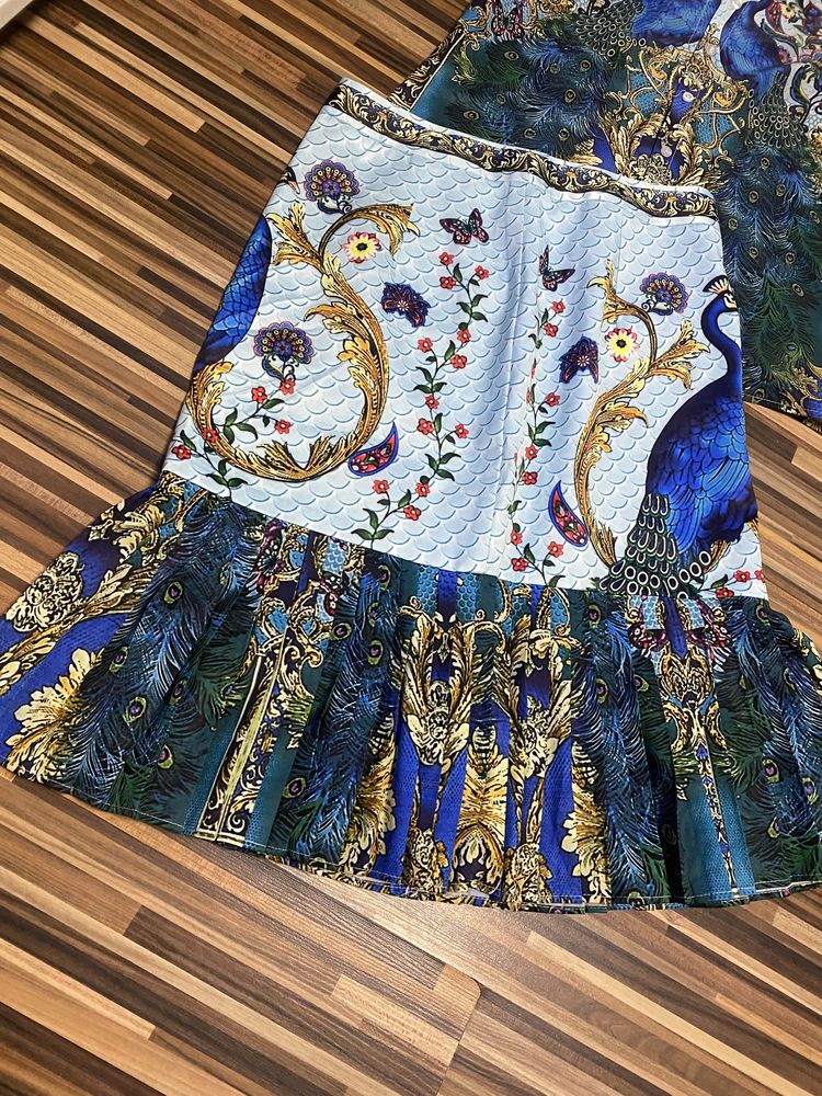 Compleu / set femei satin imprimeu D&G