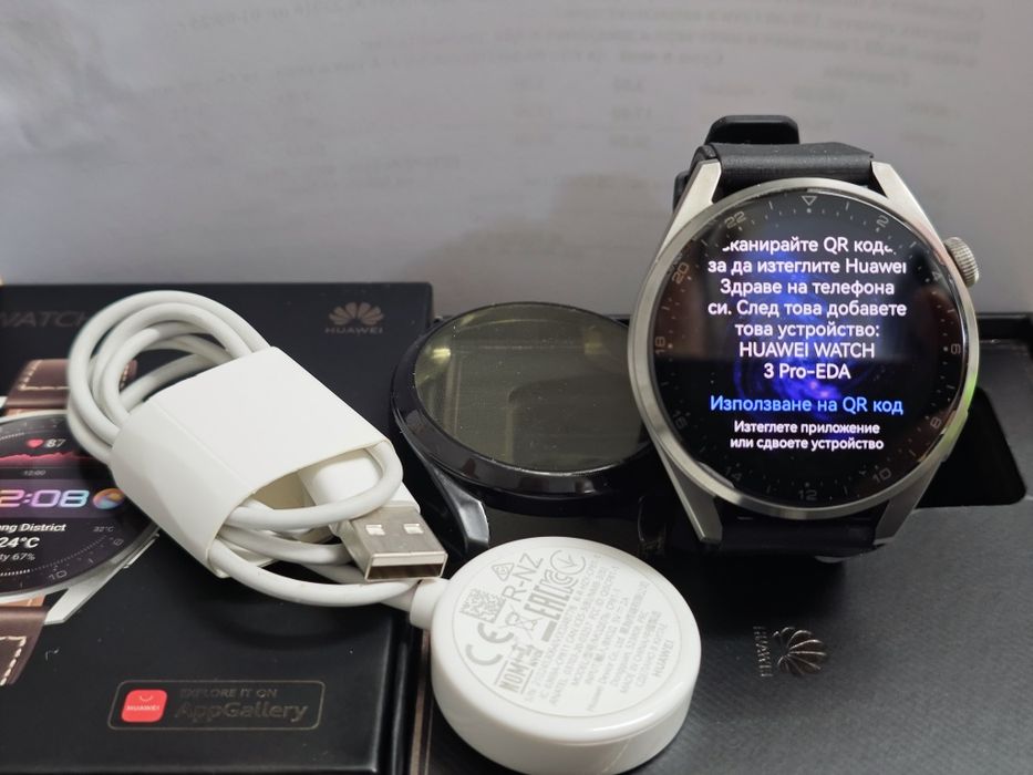 Мобилен смарт часовник HUAWEI WATCH 3 PRO eSIM