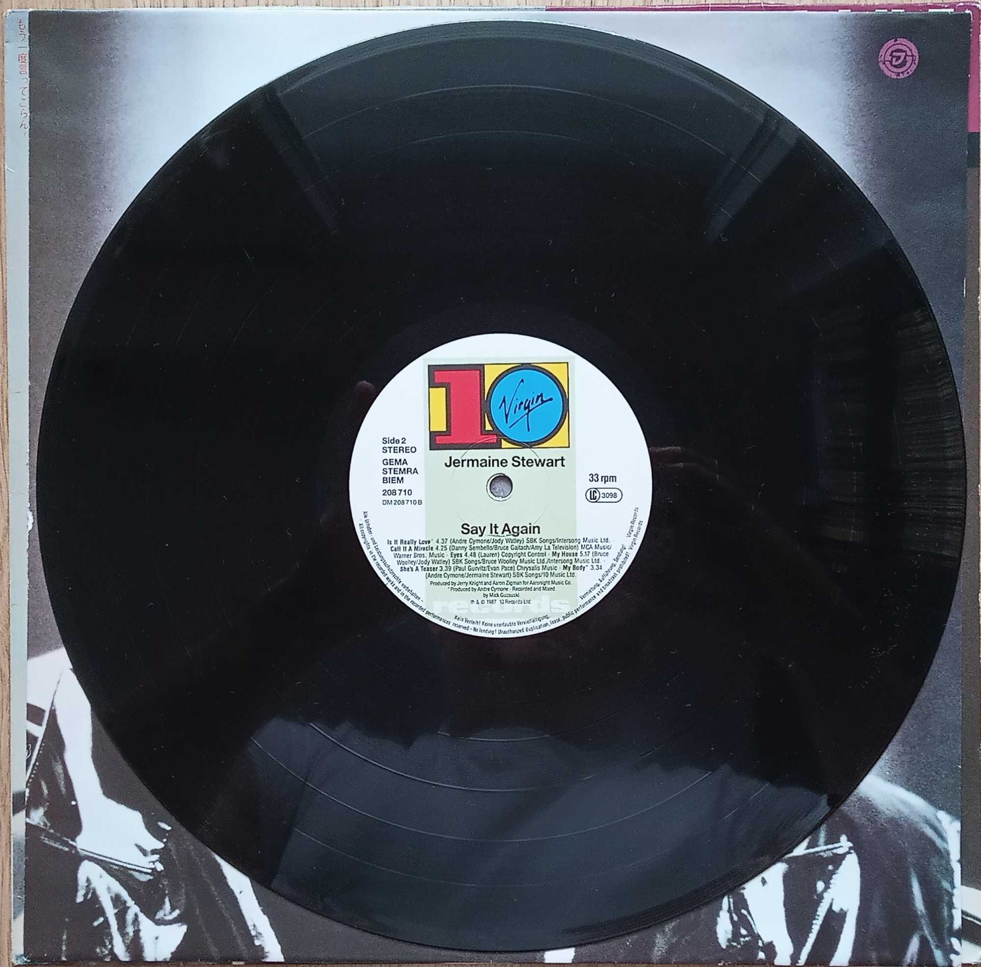 disc vinil Jermaine Stewart – Say It Again (1987)