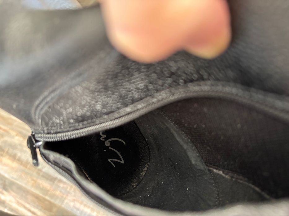 Елегантни кожени ботуши до коляното – почти нови, размер 39