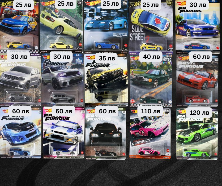 (Оновена на 20.07.2025) Hot Wheels и Matchbox колички