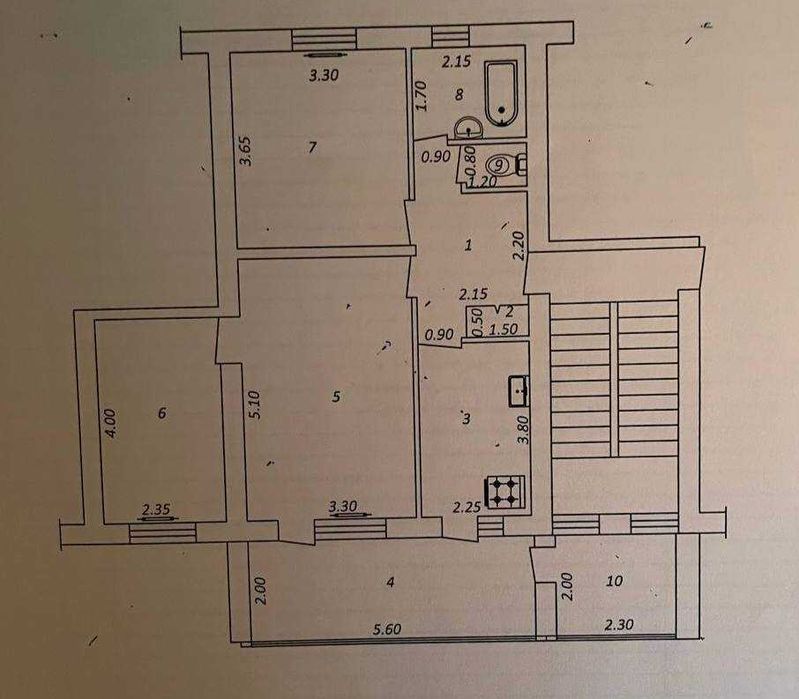 Продаётся 3/2/4 77 - серия кирпич ор-р Генерал Петрова, Паркентский !