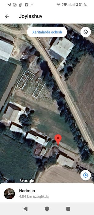 Срочна 5 сотих курих йер сотилади