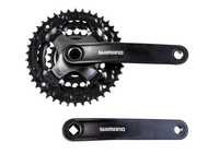 Shimano TOURNEY FC-TY301 3x6/7/8vit. patrat 48/38/28 - negru 175mm