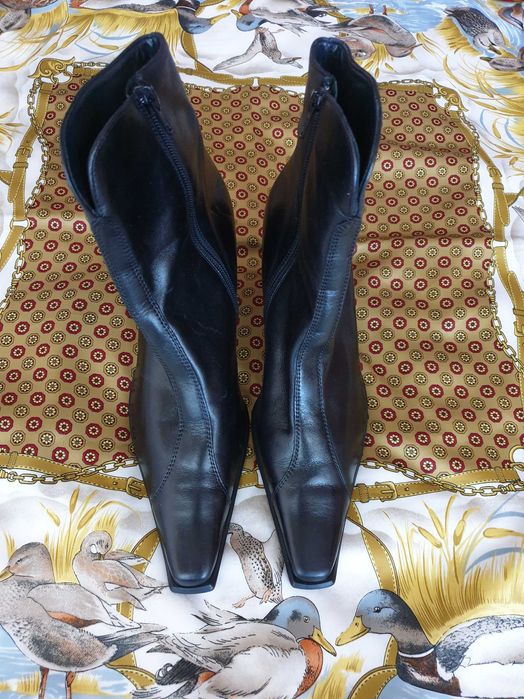 Botine cizme toc piele naturala Paul Green Zara Musette